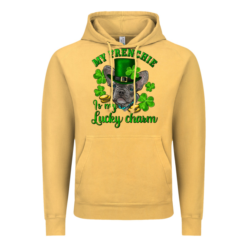 St.patrick's Day My French Bulldog Is My Lucky Charm Vintage Hoodie by RanaPortraitStore | Teevron