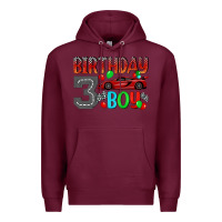 Burgundy birthday boy 3 Premium Hoodie - BundleAndBundleShop