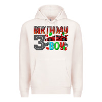 Pale Pink birthday boy 3 Premium Hoodie - BundleAndBundleShop