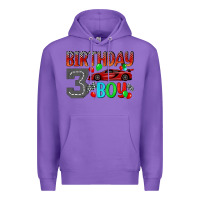 Purple birthday boy 3 Premium Hoodie - BundleAndBundleShop