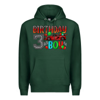Sports Green birthday boy 3 Premium Hoodie - BundleAndBundleShop