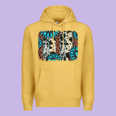 Gemstone Leopard Cowhide Brushstroke Premium Hoodie Designed By Adodesignshop