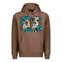 Chestnut gemstone leopard cowhide brushstroke Premium Hoodie - AdoDesignShop