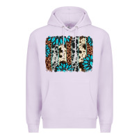 Lilac gemstone leopard cowhide brushstroke Premium Hoodie - AdoDesignShop