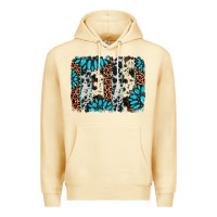 Pina Colada gemstone leopard cowhide brushstroke Premium Hoodie - AdoDesignShop