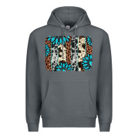 Rock gemstone leopard cowhide brushstroke Premium Hoodie - AdoDesignShop