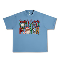 Afro Santa's Favorite Volleyball Player For Christ Urban Heavy Tee | Teevron