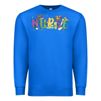 True Royal nurse mardi gras Premium Sweatshirt - MaliasSmallBusiness