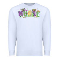White nurse mardi gras Premium Sweatshirt - MaliasSmallBusiness