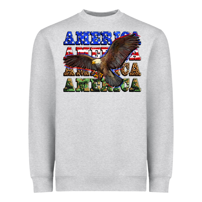 America America America America Heavyweight Sweatshirt by Zillion Design Studio | Teevron