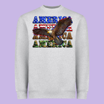 America America America America Heavyweight Sweatshirt Designed By Zillion Design Studio