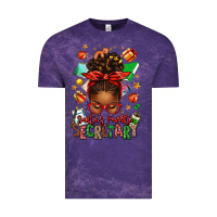 Cloud Purple santa's favorite secretary afro messy bun Vintage Tee - texasbilliewilder