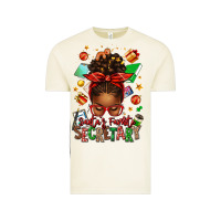 Vintage Arctic santa's favorite secretary afro messy bun Vintage Tee - texasbilliewilder
