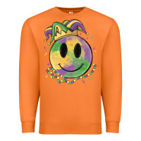 Carrot smiley face mardi gras Premium Sweatshirt - MaliasSmallBusiness