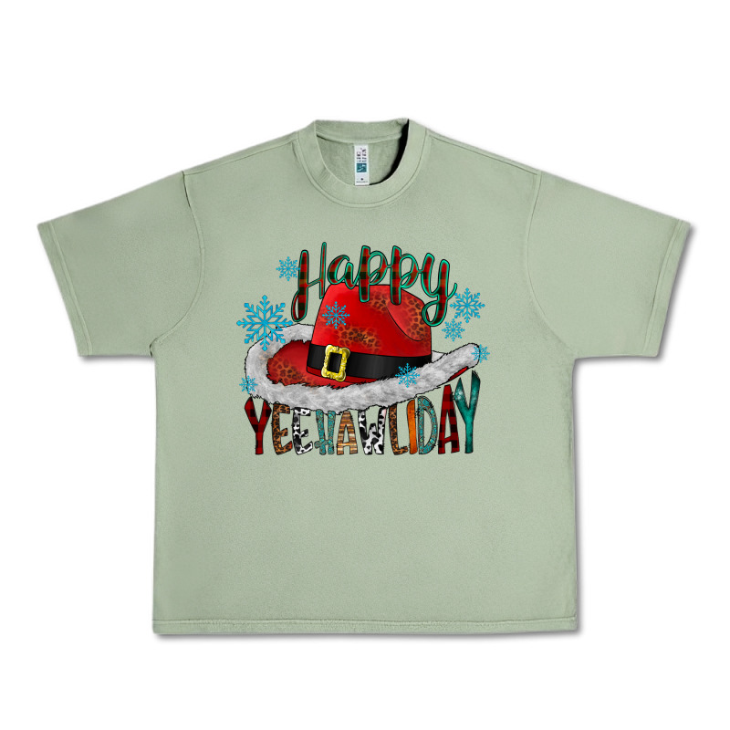 Happy Yeehawliday Urban Heavy Tee by CowhideDigitalArt | Teevron