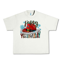 Pistachio happy yeehawliday Urban Heavy Tee - CowhideDigitalArt