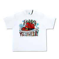 White happy yeehawliday Urban Heavy Tee - CowhideDigitalArt