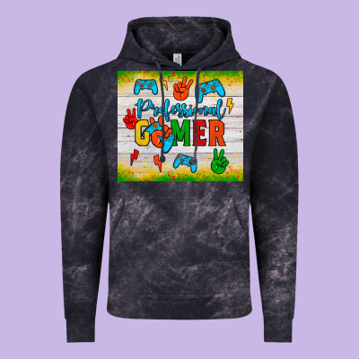 Professional Gamer Vintage Hoodie Designed By Jahusdesignshop