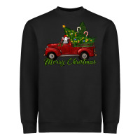 Black merry christmas baby sheep trees with truck Heavyweight Sweatshirt - RanaPortraitStore