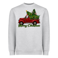 Merry Christmas Baby Sheep Trees With Truck Heavyweight Sweatshirt | Teevron