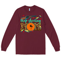Burgundy trap shooting mom Long Sleeve Tee - AdoDesignShop