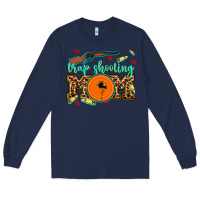 Navy trap shooting mom Long Sleeve Tee - AdoDesignShop