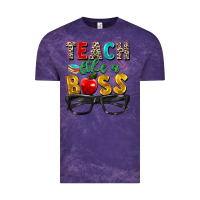 Cloud Purple teach like a boss Vintage Tee - Zillion Design Studio