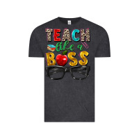 Vintage Black teach like a boss Vintage Tee - Zillion Design Studio