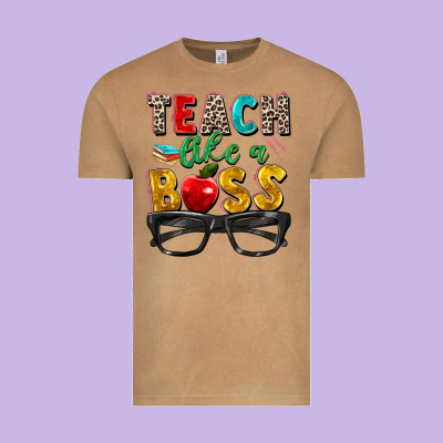 Teach Like A Boss Vintage Tee Designed By Zillion Design Studio