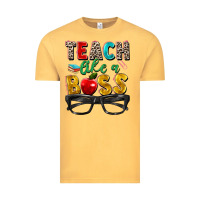 Vintage Mustard teach like a boss Vintage Tee - Zillion Design Studio