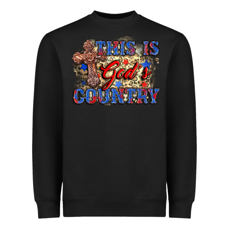 This Is God's Country Heavyweight Sweatshirt by Zillion Design Studio | Teevron
