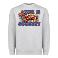 Heather Grey this is god's country Heavyweight Sweatshirt - Zillion Design Studio