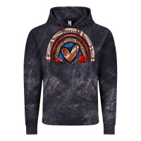 Cloud Black football rainbow Vintage Hoodie - Zillion Design Studio