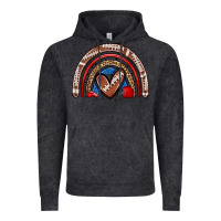 Vintage Black football rainbow Vintage Hoodie - Zillion Design Studio