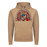 Vintage Coffee football rainbow Vintage Hoodie - Zillion Design Studio