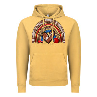 Vintage Mustard football rainbow Vintage Hoodie - Zillion Design Studio