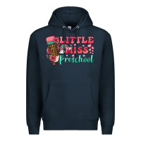 Navy little miss preschool Premium Hoodie - BundleAndBundleShop