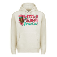 Oatmeal Heather little miss preschool Premium Hoodie - BundleAndBundleShop