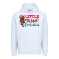 White little miss preschool Premium Hoodie - BundleAndBundleShop