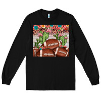 Black football leopard cactus Long Sleeve Tee - JahusDesignShop