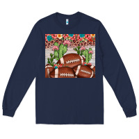 Navy football leopard cactus Long Sleeve Tee - JahusDesignShop