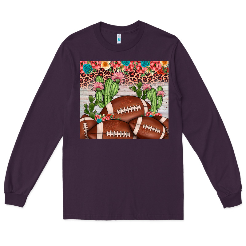 Football Leopard Cactus Long Sleeve Tee by JahusDesignShop | Teevron