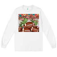 White football leopard cactus Long Sleeve Tee - JahusDesignShop
