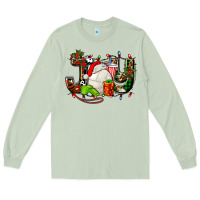 Matcha joy with volleyball and santa's hat Long Sleeve Tee - AdoDesignShop