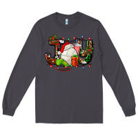 Smoke joy with volleyball and santa's hat Long Sleeve Tee - AdoDesignShop