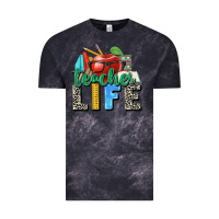 Cloud Black teacher life Vintage Tee - Zillion Design Studio