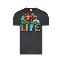 Vintage Black teacher life Vintage Tee - Zillion Design Studio