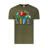 Vintage Olive teacher life Vintage Tee - Zillion Design Studio