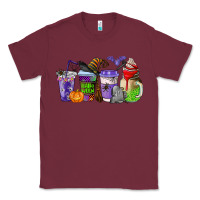 Burgundy halloween coffee cups Classic Tee - AdoDesignShop
