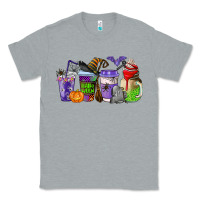 Heather Grey halloween coffee cups Classic Tee - AdoDesignShop